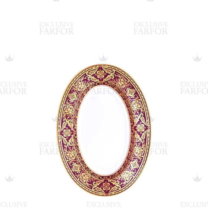 Блюдо для гарнира 23х16,5см коллекции Matignon Cerise Or бренда Haviland