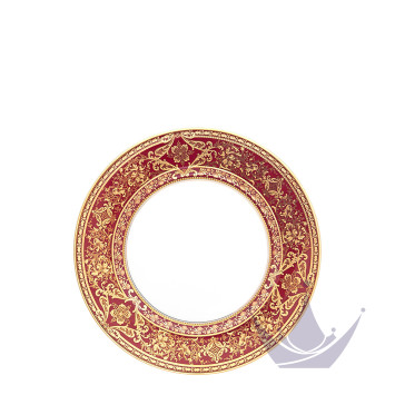 Тарелка закусочная 22см коллекции Matignon Cerise Or бренда Haviland