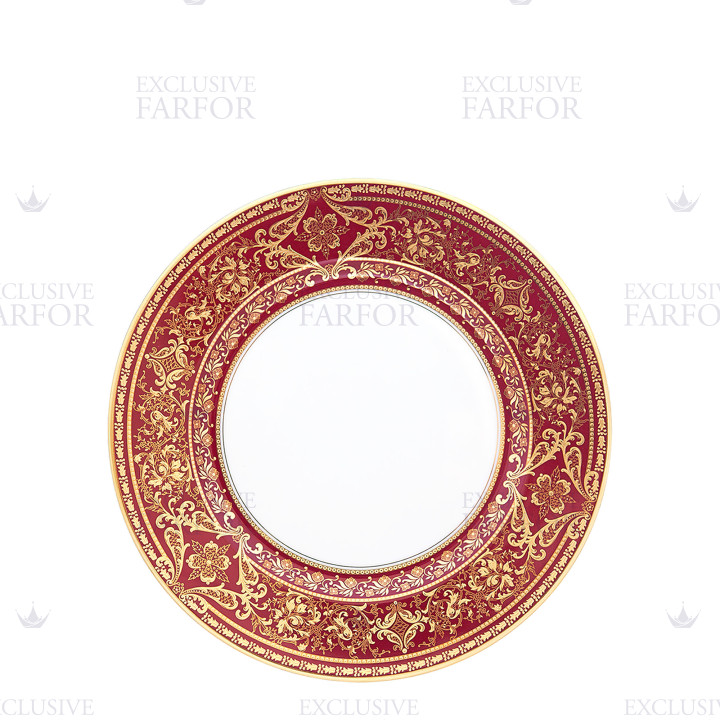 Тарелка главная 28см коллекции Matignon Cerise Or бренда Haviland