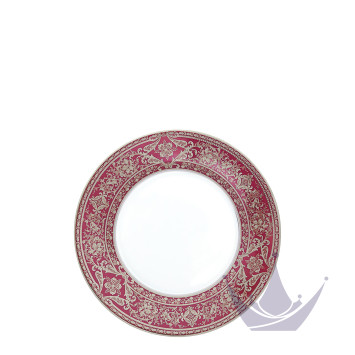 Тарелка закусочная 19см коллекции Matignon Cerise Platin бренда Haviland