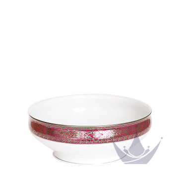 Салатник 27,5см коллекции Matignon Cerise Platin бренда Haviland