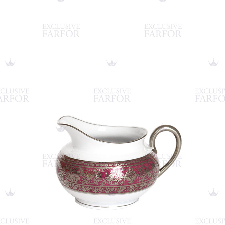 Молочник 0,21л коллекции Matignon Cerise Platin бренда Haviland