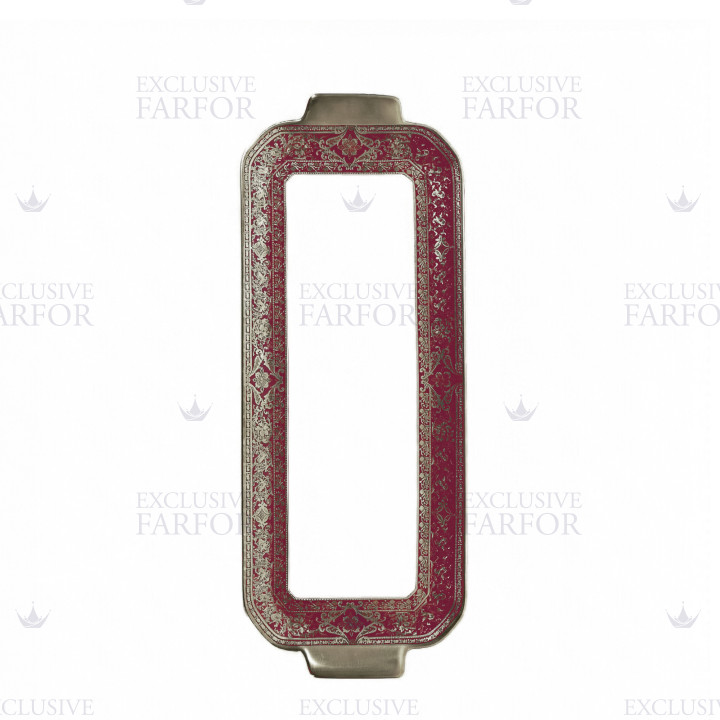 Блюдо для пирога 39х15,5см коллекции Matignon Cerise Platin бренда Haviland