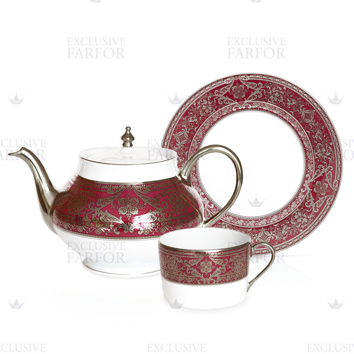 Коллекция Matignon Cerise Platin бренда Haviland
