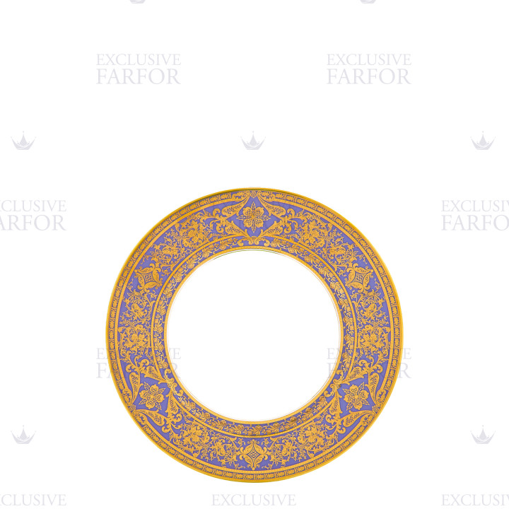 Тарелка закусочная 19см коллекции Matignon Lavande Or бренда Haviland