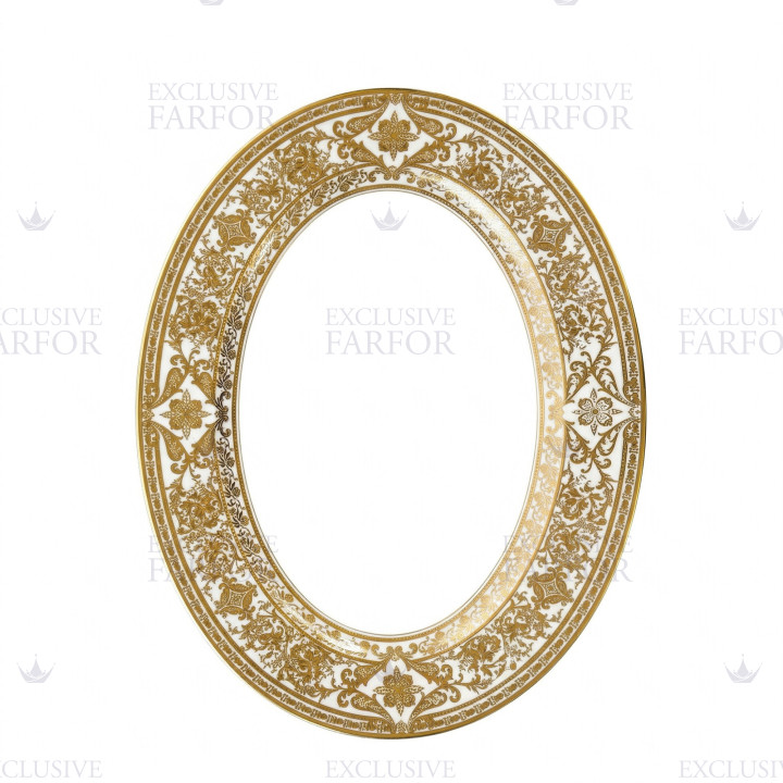 Блюдо овальное 40см коллекции Matignon Or бренда Haviland