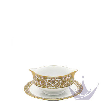 Соусник с подставкой 0,3л коллекции Matignon Or бренда Haviland