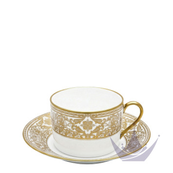 Чашка чайная с блюдцем 0,14л коллекции Matignon Or бренда Haviland