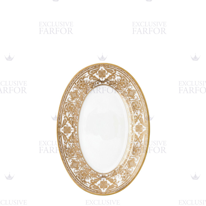Блюдо для гарнира 23х16,5см коллекции Matignon Or бренда Haviland