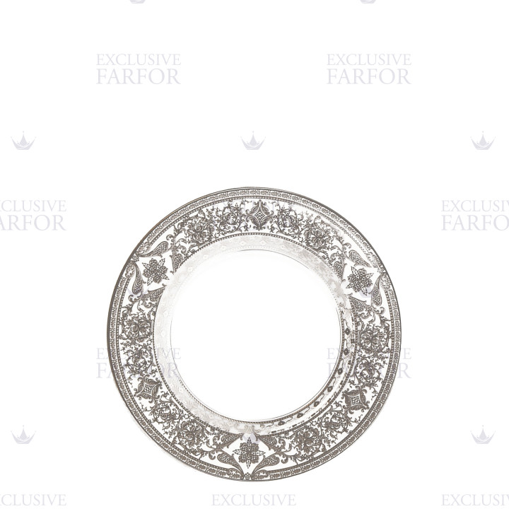 Тарелка закусочная 19см коллекции Matignon Platin бренда Haviland