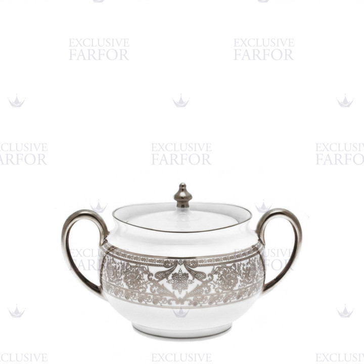 Сахарница 0,28л коллекции Matignon Platin бренда Haviland