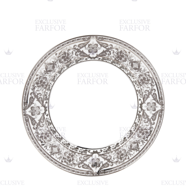 Тарелка глубокая 31,5см коллекции Matignon Platin бренда Haviland