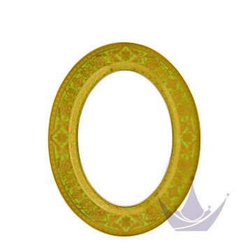 Блюдо овальное 34,5см коллекции Matignon Vert Pomme Or бренда Haviland