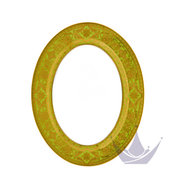 Блюдо овальное 40см коллекции Matignon Vert Pomme Or бренда Haviland
