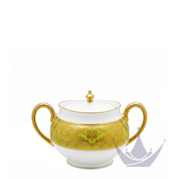 Сахарница 0,28л коллекции Matignon Vert Pomme Or бренда Haviland