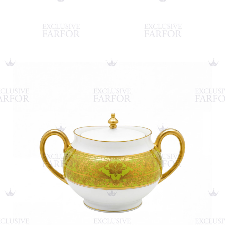Сахарница 0,28л коллекции Matignon Vert Pomme Or бренда Haviland