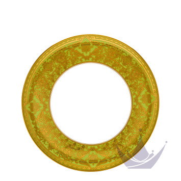 Тарелка тортовая 31,5см коллекции Matignon Vert Pomme Or бренда Haviland
