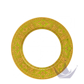Тарелка глубокая 31,5см коллекции Matignon Vert Pomme Or бренда Haviland
