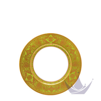 Тарелка закусочная 22см коллекции Matignon Vert Pomme Or бренда Haviland