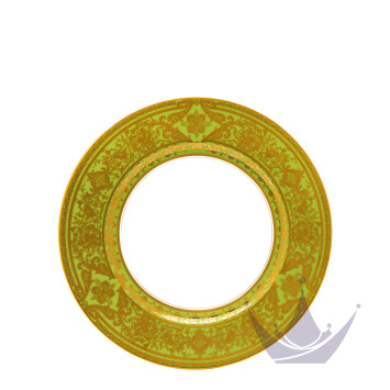 Тарелка главная 28см коллекции Matignon Vert Pomme Or бренда Haviland