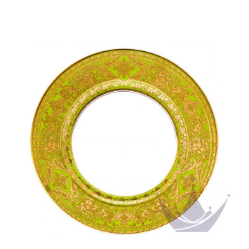 Тарелка сервировочная 31см коллекции Matignon Vert Pomme Or бренда Haviland