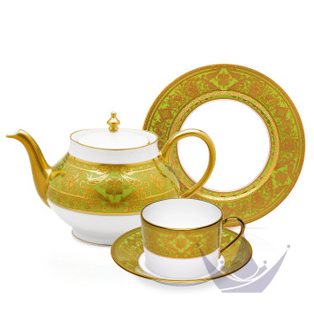 Коллекция Matignon Vert Pomme Or бренда Haviland