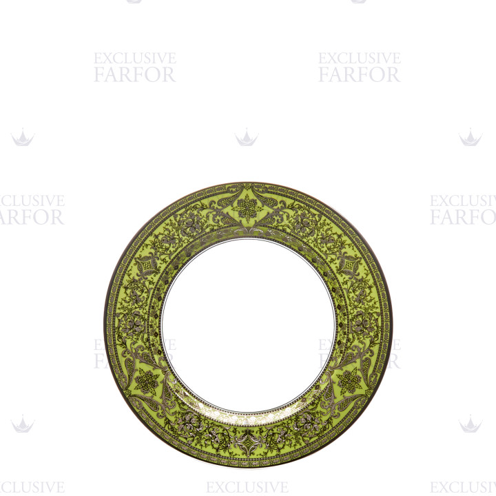 Тарелка закусочная 19см коллекции Matignon Vert Pomme Platin бренда Haviland