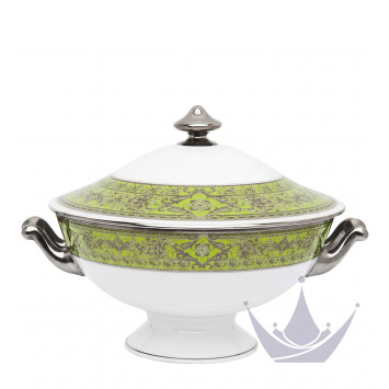 Супница 2л коллекции Matignon Vert Pomme Platin бренда Haviland