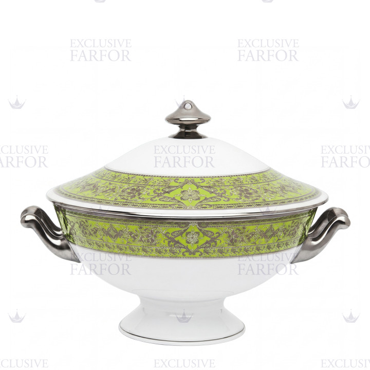 Супница 2л коллекции Matignon Vert Pomme Platin бренда Haviland