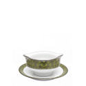 Соусник с подставкой 0,3л коллекции Matignon Vert Pomme Platin бренда Haviland