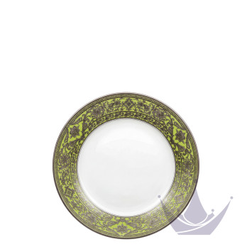 Тарелка суповая 19см коллекции Matignon Vert Pomme Platin бренда Haviland