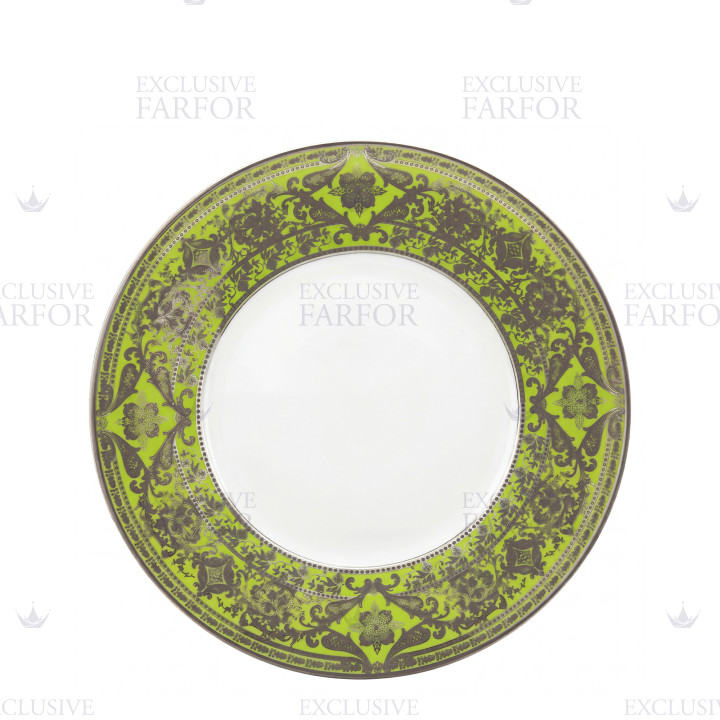 Тарелка тортовая 31,5см коллекции Matignon Vert Pomme Platin бренда Haviland