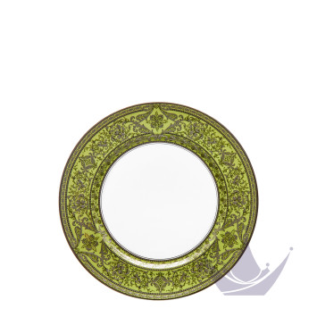Тарелка закусочная 22см коллекции Matignon Vert Pomme Platin бренда Haviland