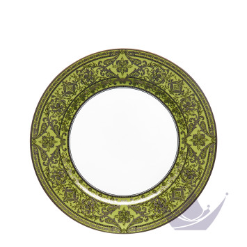 Тарелка сервировочная 31см коллекции Matignon Vert Pomme Platin бренда Haviland