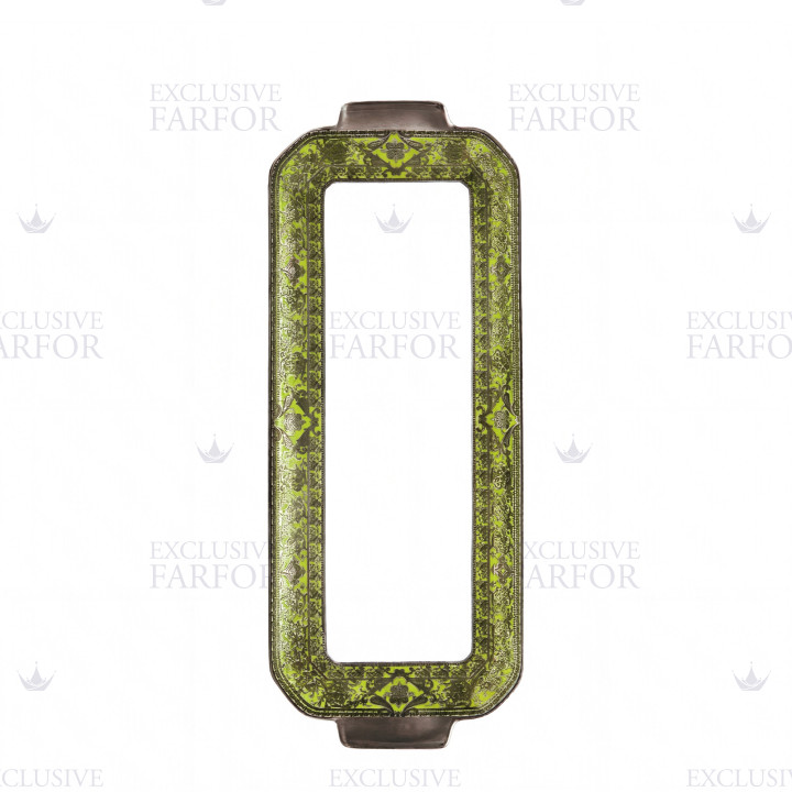 Блюдо для пирога 39х15,5см коллекции Matignon Vert Pomme Platin бренда Haviland