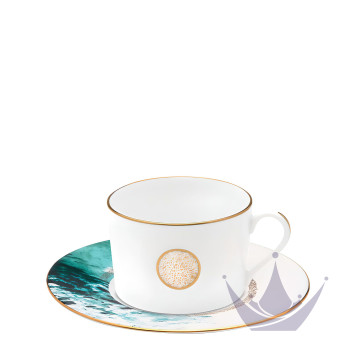 Чашка чайная с блюдцем 0,14л коллекции Ocean Bleu бренда Haviland