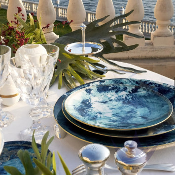 Тарелка десертная 16см коллекции Ocean Bleu бренда Haviland