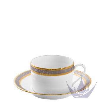 Чашка чайная с блюдцем 0,14л коллекции Place Vendome бренда Haviland