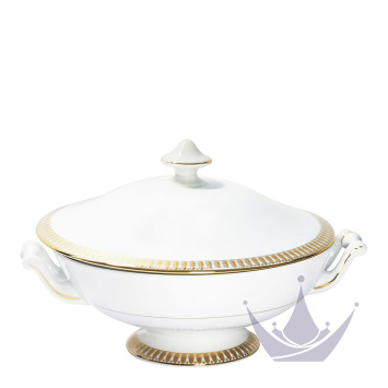 Рагушница 0,8л коллекции Plumes Or бренда Haviland