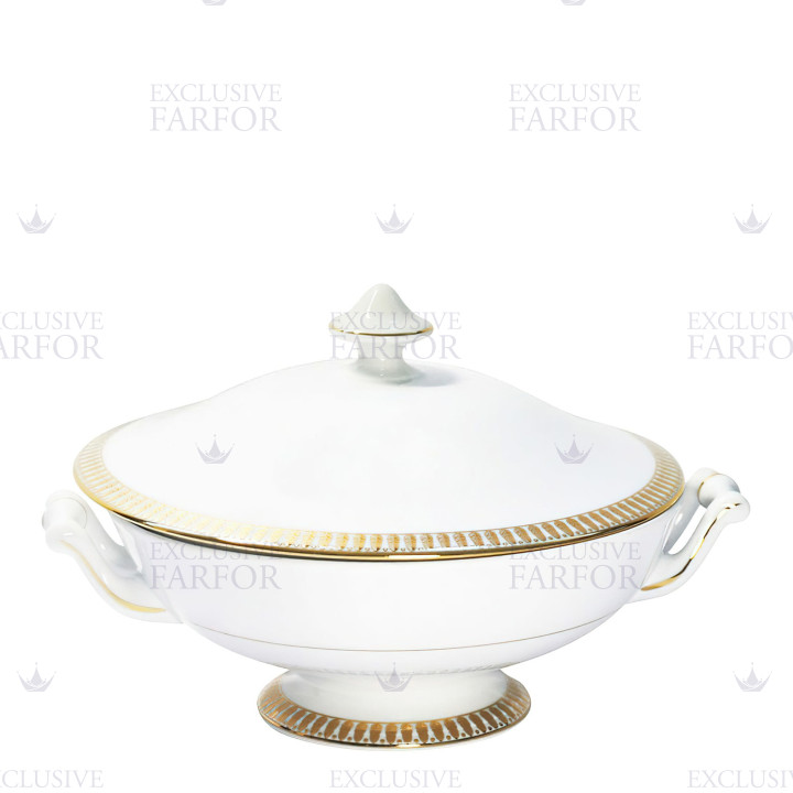 Рагушница 0,8л коллекции Plumes Or бренда Haviland