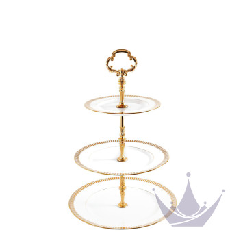 Этажерка 26см коллекции Plumes Or бренда Haviland