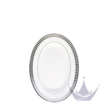 Блюдо для гарнира 23х16,5см коллекции Plumes Platin бренда Haviland