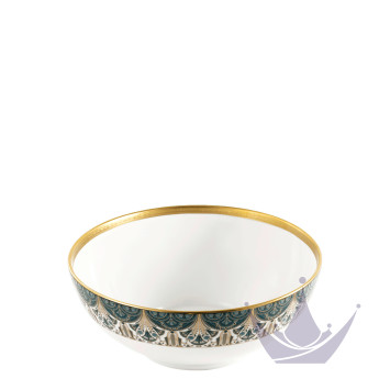 Салатник 23,5см коллекции Reves Du Nil Vert Or бренда Haviland