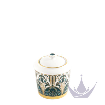 Сахарница 0,25л коллекции Reves Du Nil Vert Or бренда Haviland