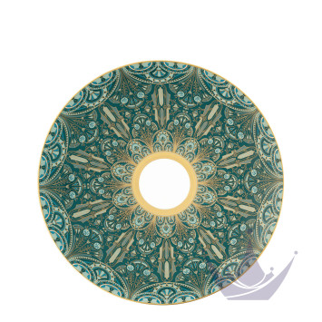 Тарелка сервировочная 32см коллекции Reves Du Nil Vert Or бренда Haviland