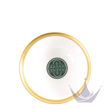 Чаша суповая 12см коллекции Reves Du Nil Vert Or бренда Haviland