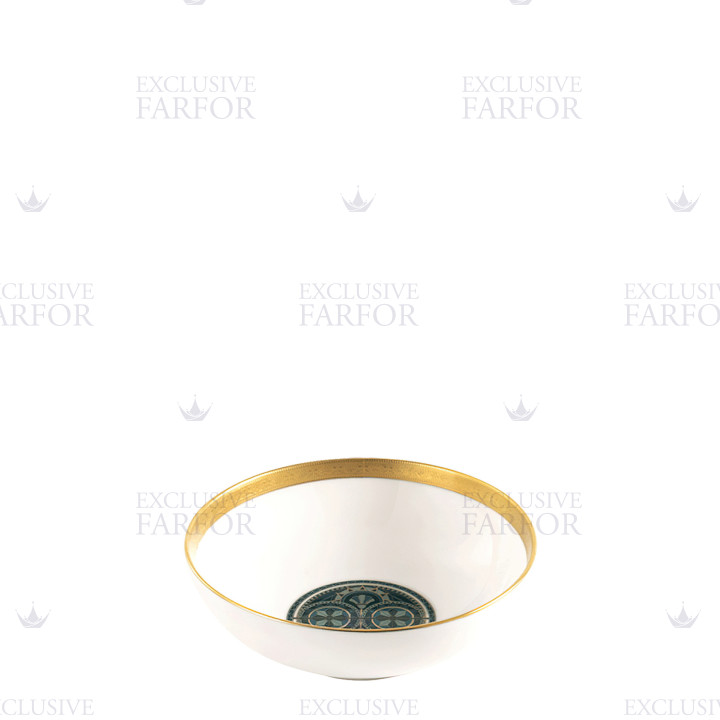 Чаша для риса 13см коллекции Reves Du Nil Vert Or бренда Haviland