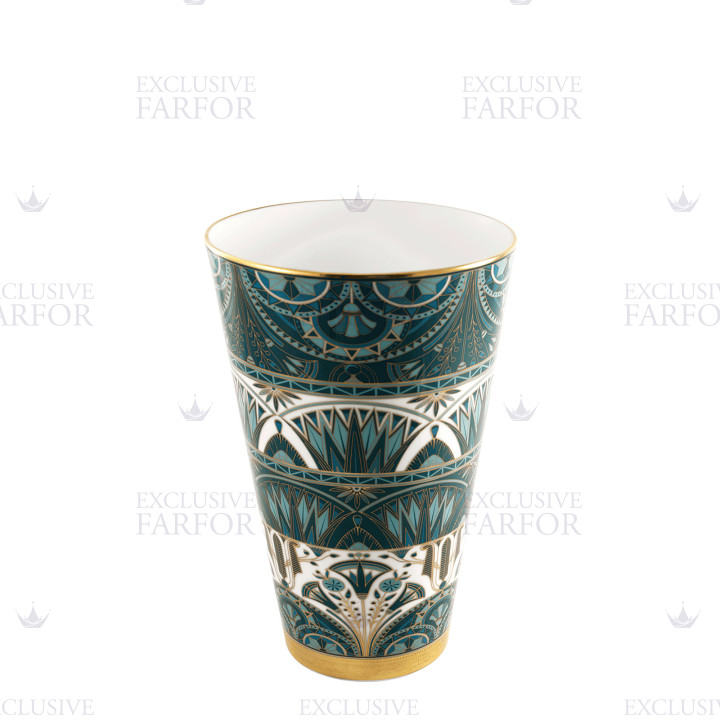 Ваза 25см коллекции Reves Du Nil Vert Or бренда Haviland