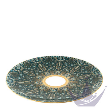 Тарелка сервировочная 31см коллекции Reves Du Nil Vert Or бренда Haviland