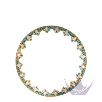 Тарелка главная 28см коллекции Reves Du Nil Vert Or бренда Haviland